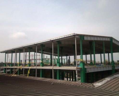 عمليات توسعه و احداث سالن تولید و ساختمان های جنبی (غدیر)